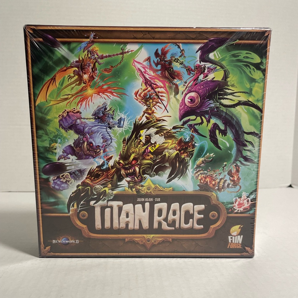 Titan Race Board Game Funforge NeverWorld Games Ages 8+ Furious Race. “NEW”